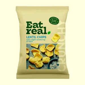 Eat real Čips od sociva sa morskom soli 40 g